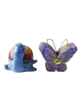 Vintage Decorative Candles – Turtle & Butterly